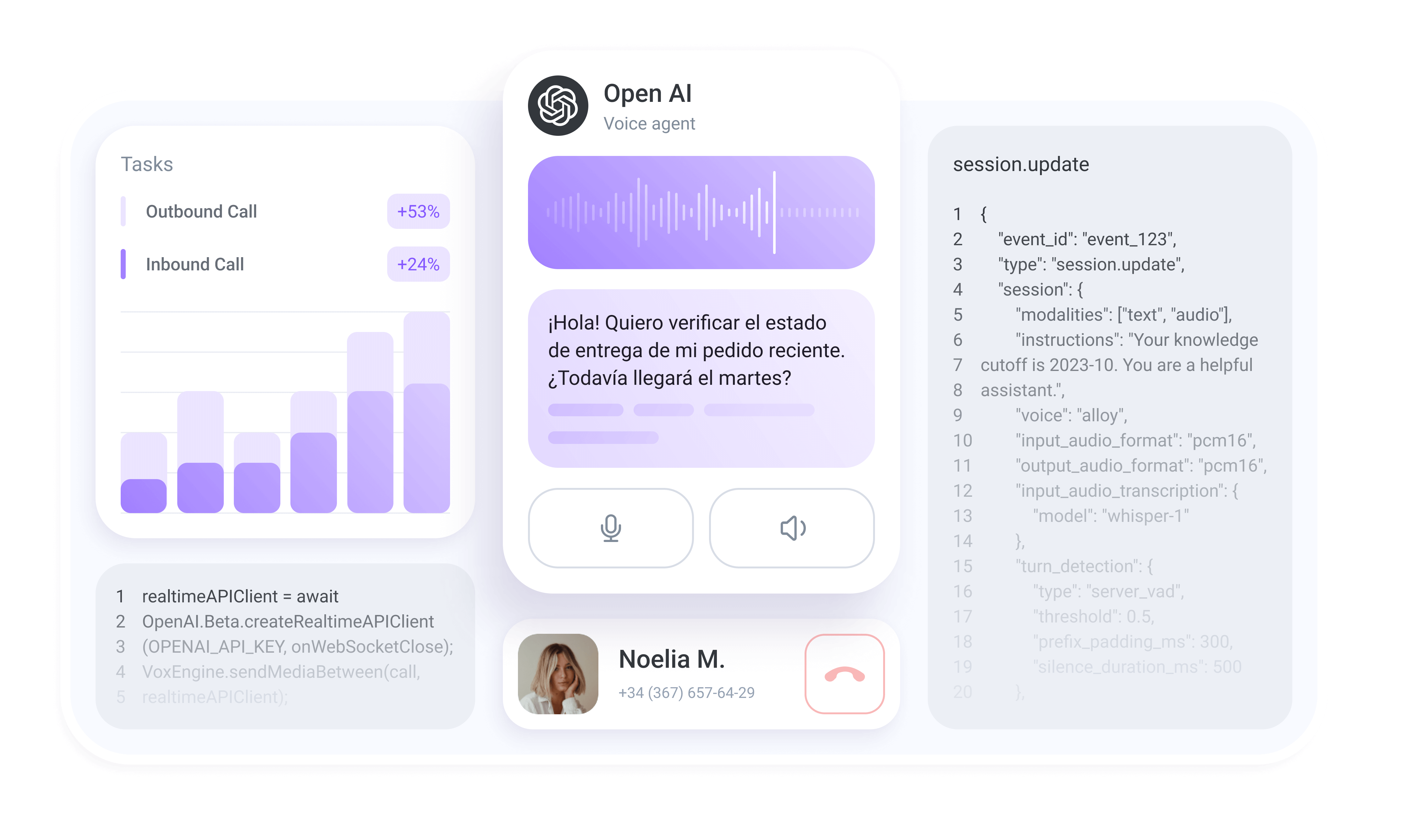 Inbound and outbound calling to OpenAI Agents with a serverless Interface